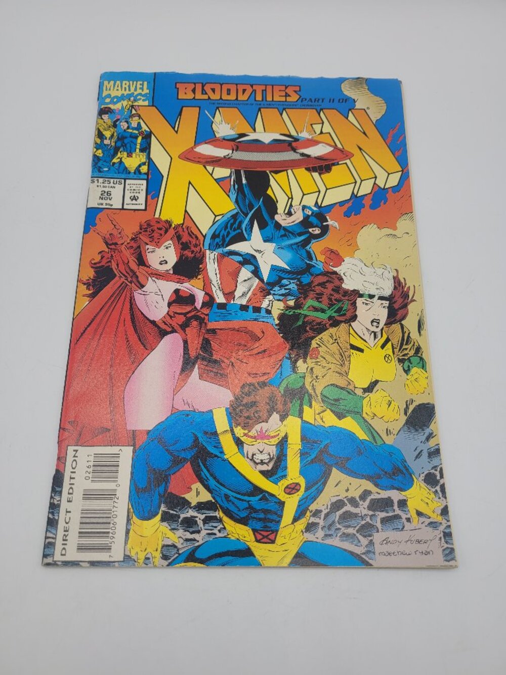 Marvel Comic X-Men #26 Nov 1993 VF/VG Bloodties Part 2 Of 5